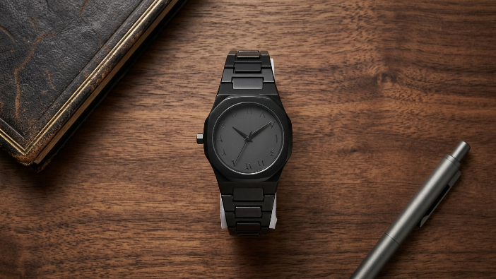Black Arabic Aura Watch