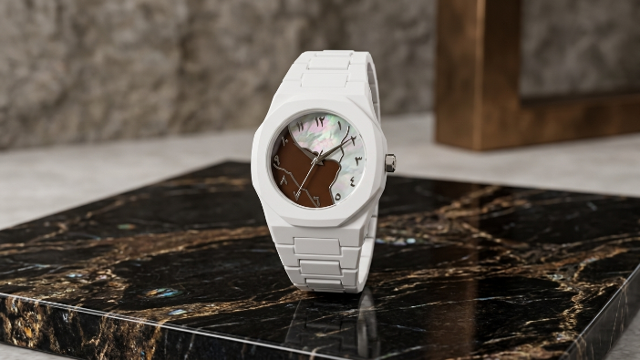 White Arabic Ice Edition Watch